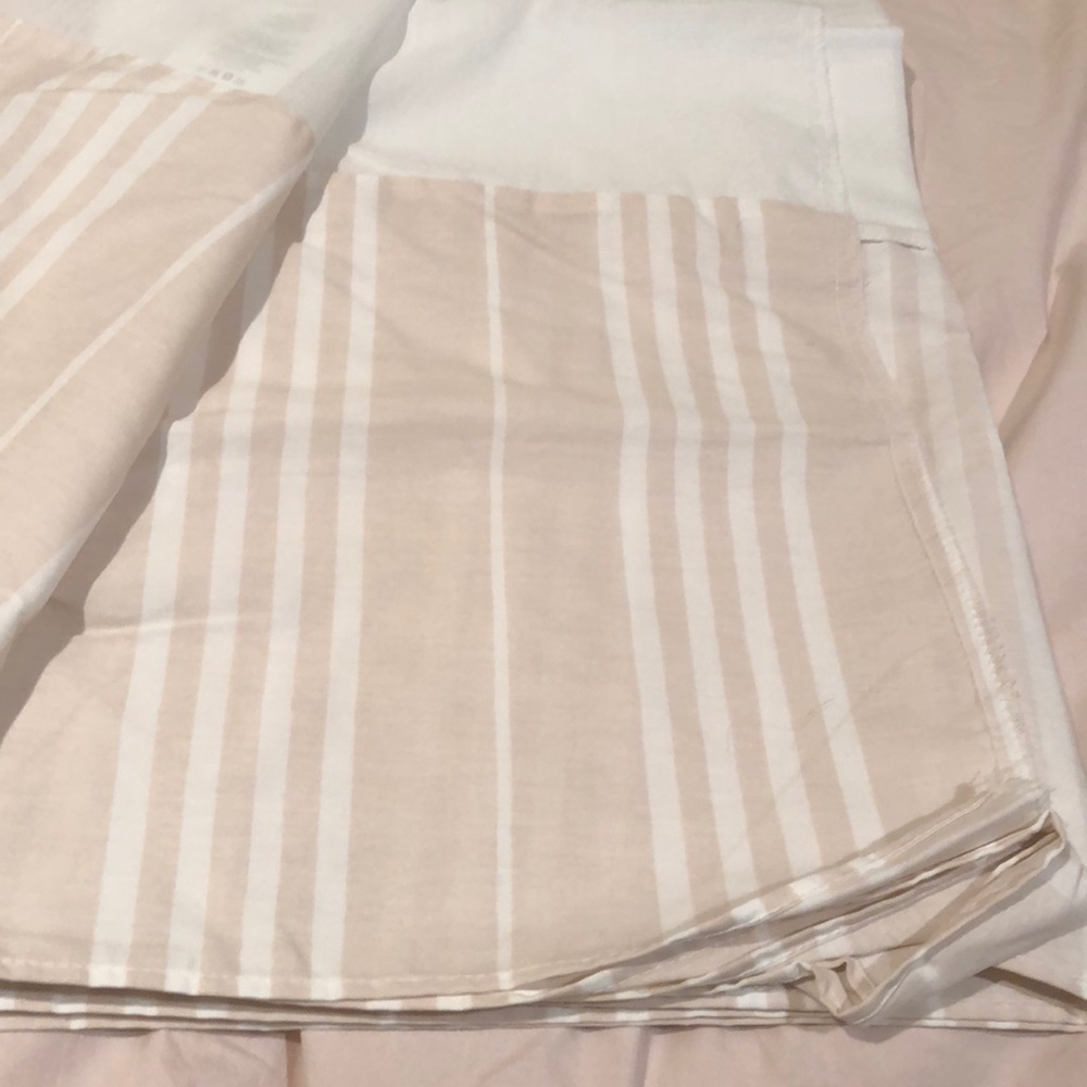 NWOT West Point Stevens pink stripe twin dust ruffle